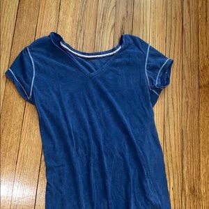 Blue crew neck tee